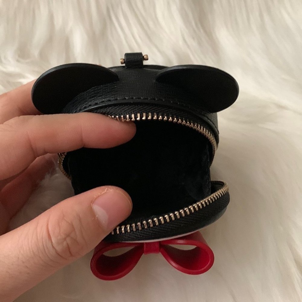 KATE SPADE x DISNEY Minnie Mouse Coin Purse Key Ring - Picture 2 of 4